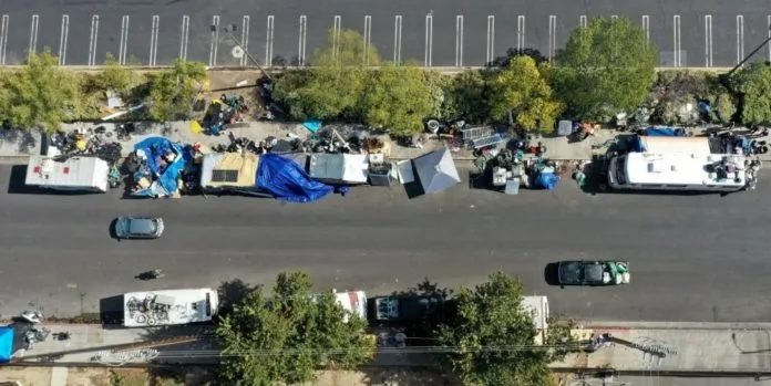 Moradores de rua em Los Angeles
